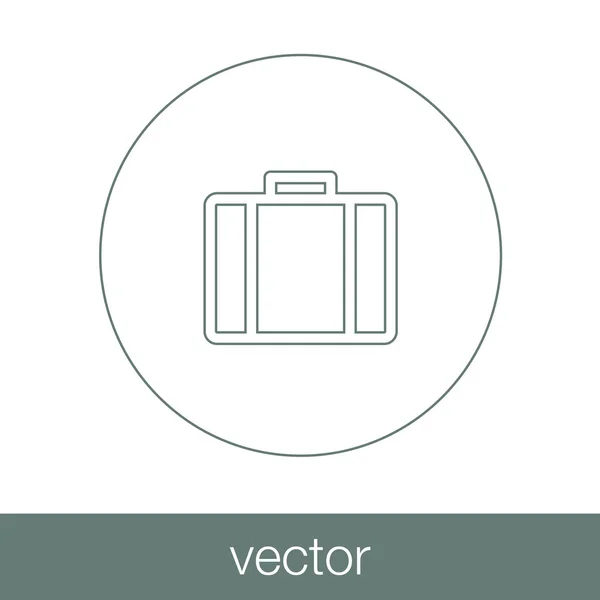 Briefcase icon, vector illustration. Flat design style icon — Stock Vector