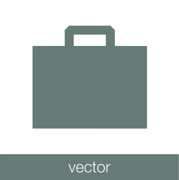 Briefcase icon, vector illustration. Flat design style icon — Stock Vector