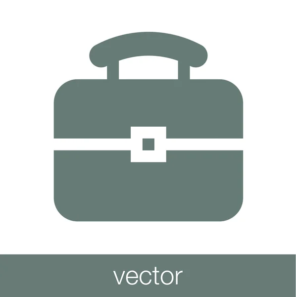 Briefcase icon, vector illustration. Flat design style icon — Stock Vector