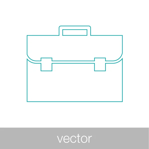 Briefcase icon, vector illustration. Flat design style icon — Stock Vector