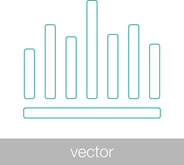 Crescimento - ícone do conceito de plano de fluxo de caixa. Gráfico de ilustração de stock w — Vetor de Stock