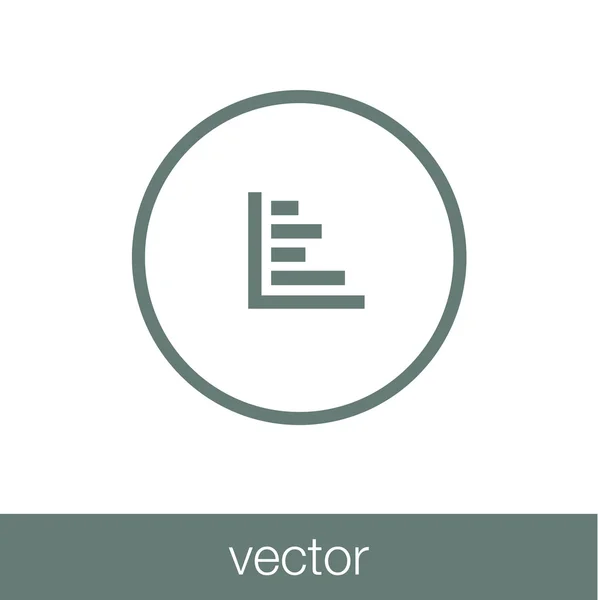 Crescimento - ícone do conceito de plano de fluxo de caixa. Gráfico de ilustração de stock w —  Vetores de Stock