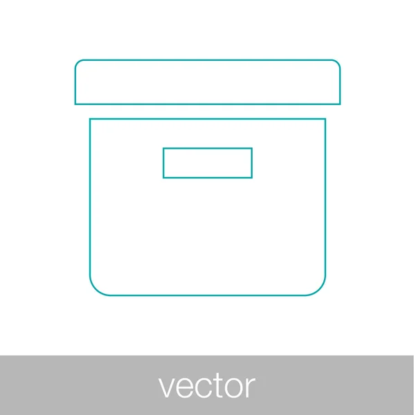 Иконка архива Иконка архивной коробки . — стоковый вектор