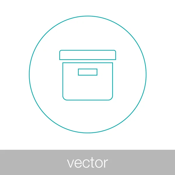 Иконка архива Иконка архивной коробки . — стоковый вектор
