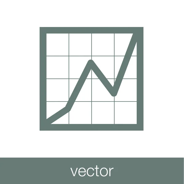 Ícone de sinal de análise. símbolo gráfico. Símbolo contabilístico . —  Vetores de Stock