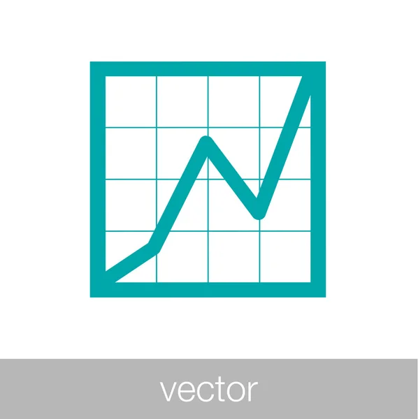 Analyse-Zeichen-Symbol. Diagrammsymbol. Buchhaltungssymbol. — Stockvektor