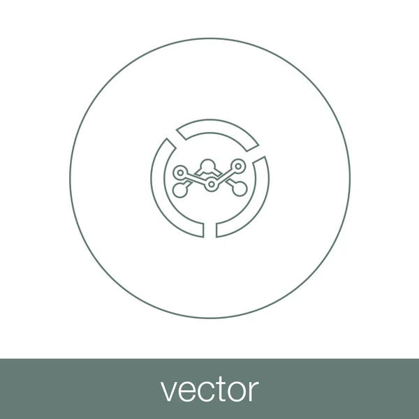 Elemzés aláírás ikonra. diagram szimbólum. Számviteli szimbólum. — Stock Vector