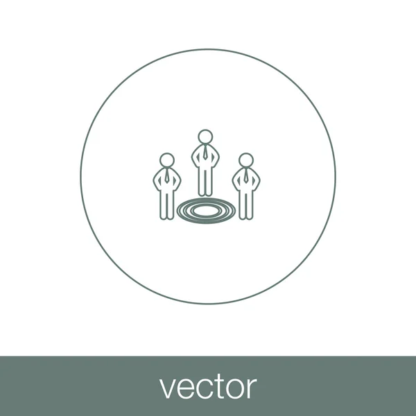 Concepto de trabajo empresarial y de equipo — Vector de stock