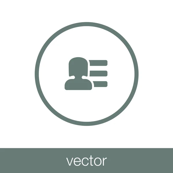 Icono de tarjeta de visita — Vector de stock