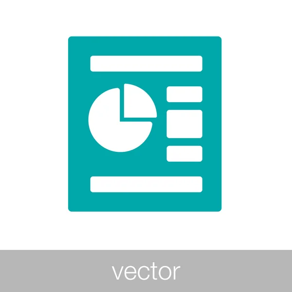 Data analysis report icon — Stock Vector