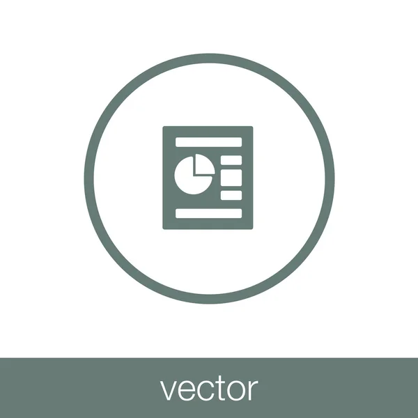 Data analysis report icon — Stock Vector