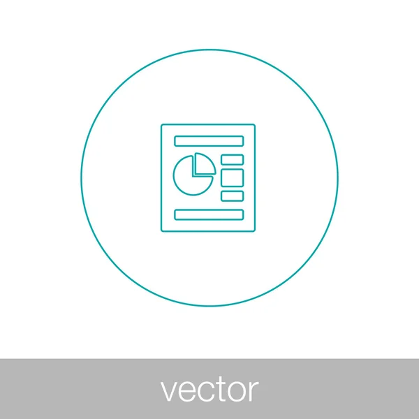 Elemzési jelentés ikon — Stock Vector