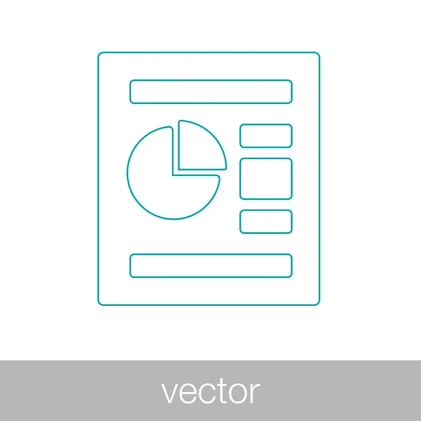 Data analysis report icon — Stock Vector