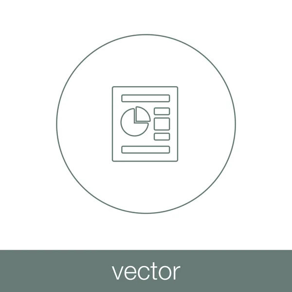 Datenanalyse-Bericht — Stockvektor