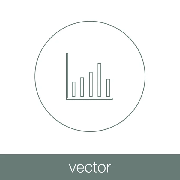 Значок диаграммы - значок диаграммы роста — стоковый вектор