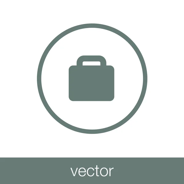 Icono del maletín — Vector de stock