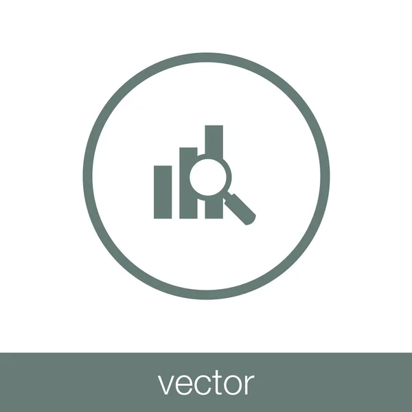 Data Analysis Icon — Stock Vector