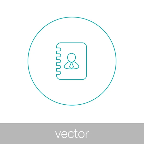 Icono de la libreta — Vector de stock