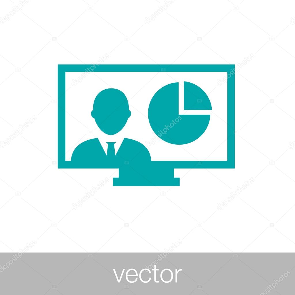 Online presentation icon