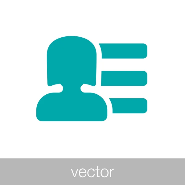 Icono de tarjeta de visita — Vector de stock