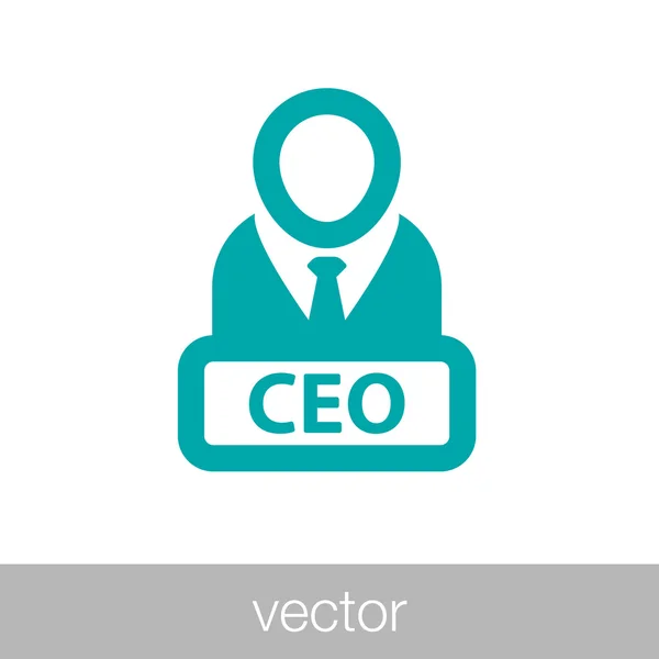 Manažer ikona - Ceo icon - Boss — Stockový vektor