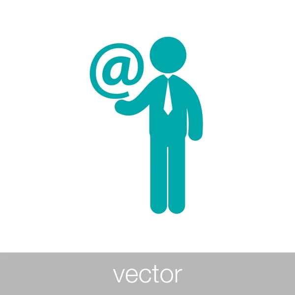 Business email icon — Stockvector