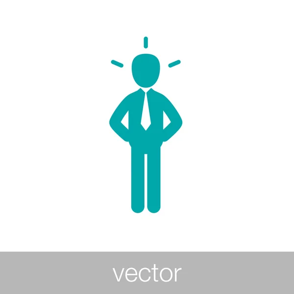 Icono de ideas de trabajo - ideas de negocio - icono de desarrollo empresarial — Vector de stock