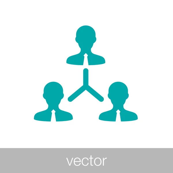 Ícone de rede - ícone de rede empresarial - ícone de rede empresarial —  Vetores de Stock