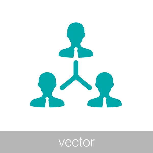 Icône de réseau - icône de réseau d'entreprise - icône de réseau d'entreprise — Image vectorielle