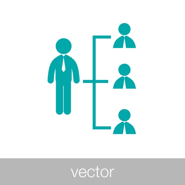 Ícone de rede - ícone de rede empresarial - ícone de rede empresarial —  Vetores de Stock