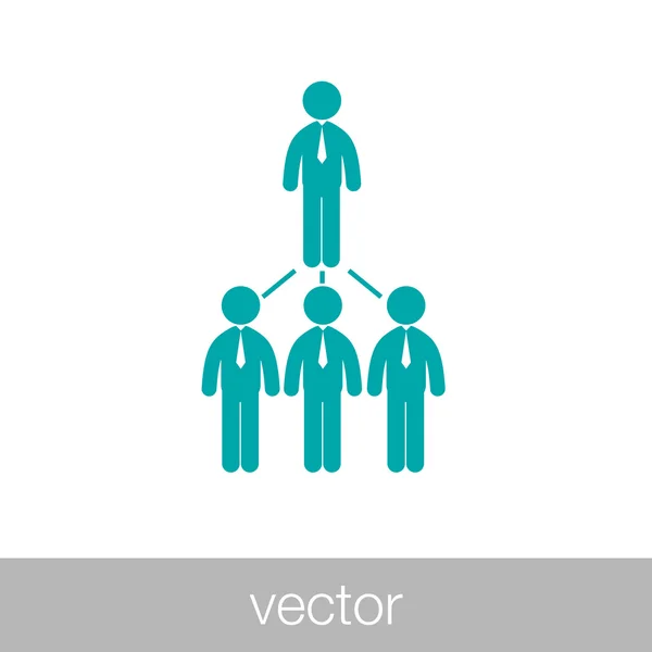 Ícone de rede - ícone de rede empresarial - ícone de rede empresarial — Vetor de Stock