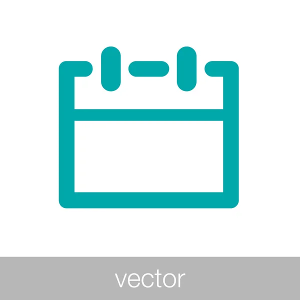 Icono de calendario - Icono de horario — Vector de stock