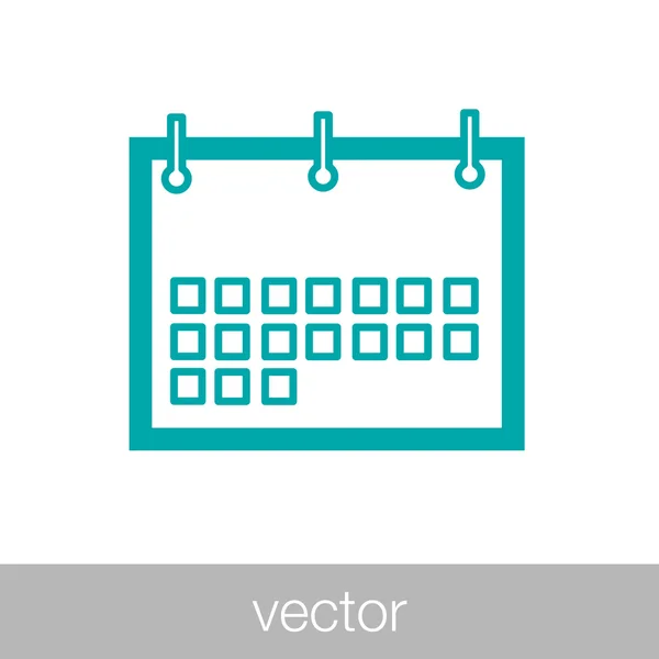 Kalender-Symbol - Zeitplan-Symbol — Stockvektor