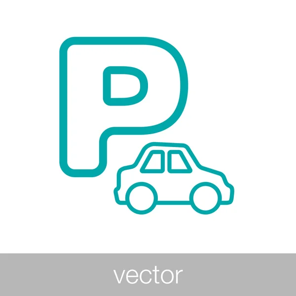 Sinal de estacionamento automático — Vetor de Stock