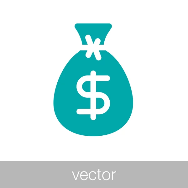 Грошова ікона - Фінансова ікона — стоковий вектор