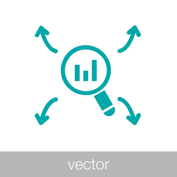 Icono del concepto de presentación. Icono de concepto de presentación empresarial. S — Vector de stock