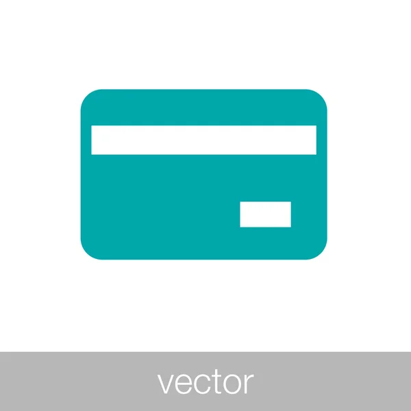 Icône de carte de crédit - Icône en plastique - symbole financier — Image vectorielle