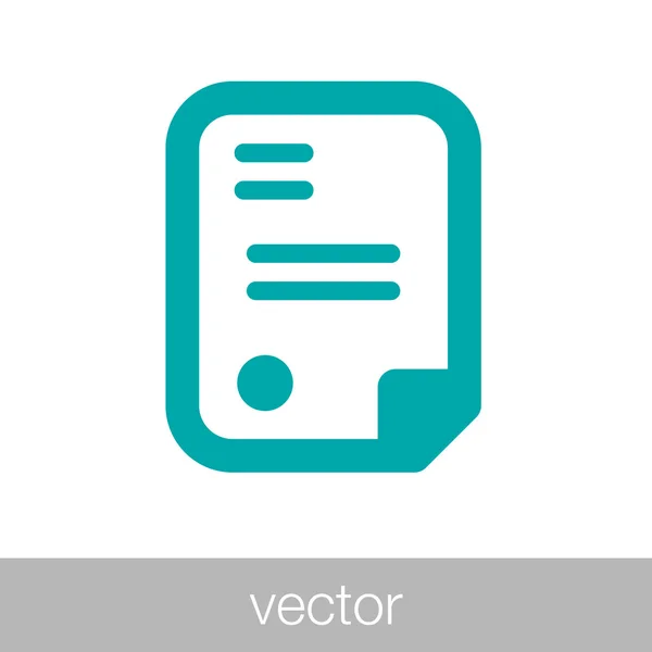 Documentos - Concepto de icono de ilustración de contrato empresarial en plano — Vector de stock
