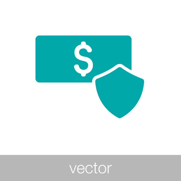 Icono de dinero - Icono financiero — Vector de stock