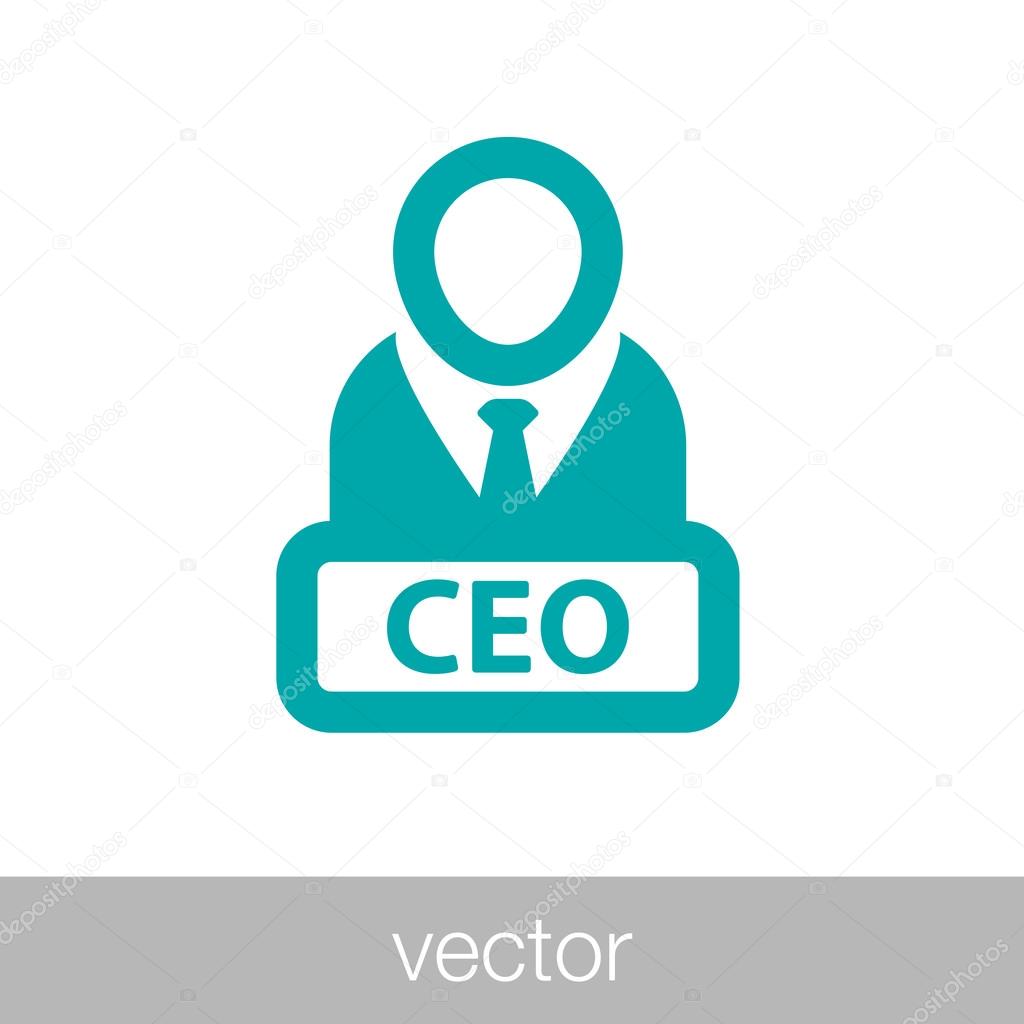 Manager icon - CEO icon - Boss icon