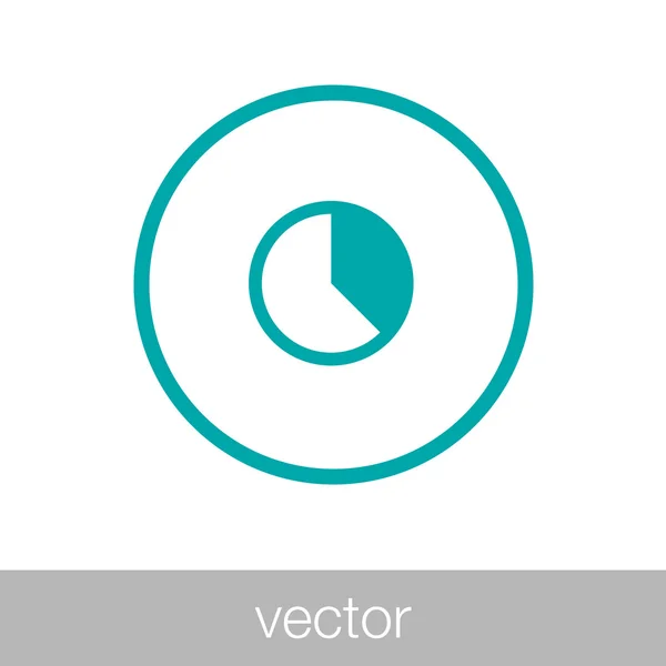 Körkörös ábra pókháló ikon - kördiagram pókháló ikon — Stock Vector