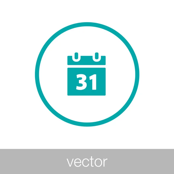 Ikona kalendáře - čas plán ikona — Stockový vektor