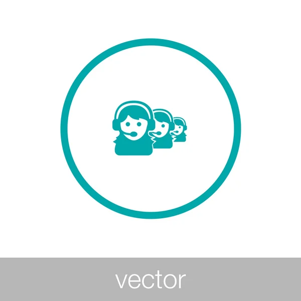 Call center icon — Stock Vector