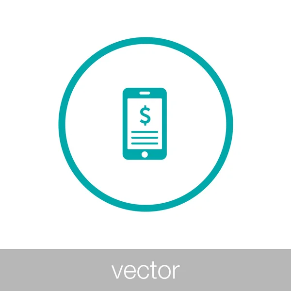 Icono de dinero - Icono financiero — Vector de stock