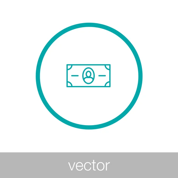 Ícone de dinheiro - Ícone financeiro — Vetor de Stock