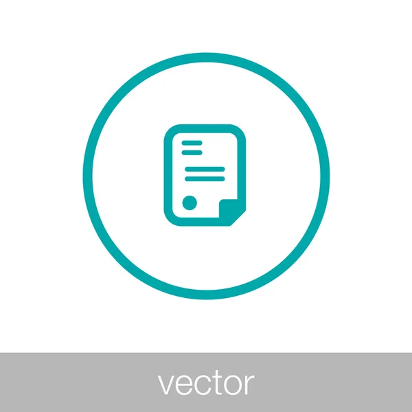 Documenten - Business Contract illustratie pictogram concept in flat — Stockvector