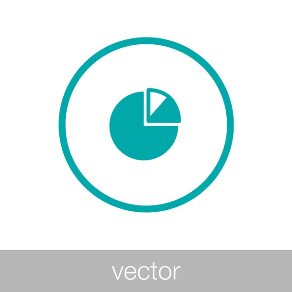 Circular diagram web icon - pie chart web icon - Business data a — Stock Vector