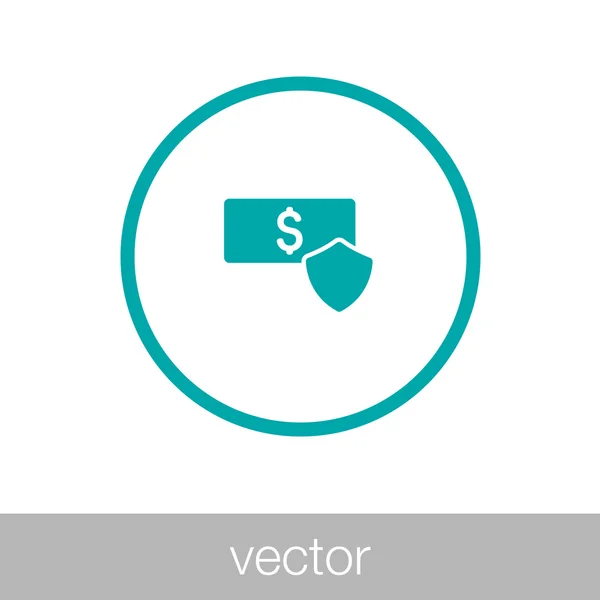 Icono de dinero - Icono financiero — Vector de stock
