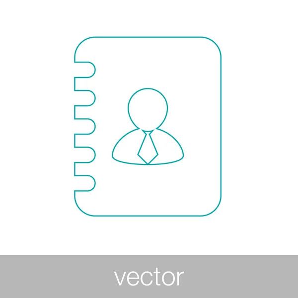 Icono de la libreta — Vector de stock