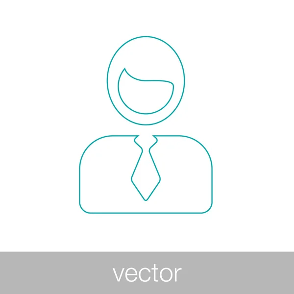 Icône avatar. profil des personnes silhouette concept icône . — Image vectorielle